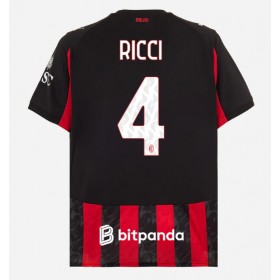 Herren Fußballbekleidung AC Milan Samuele Ricci #4 Heimtrikot 2025-26 Kurzarm
